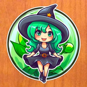 Elemental Witches Earth Sticker